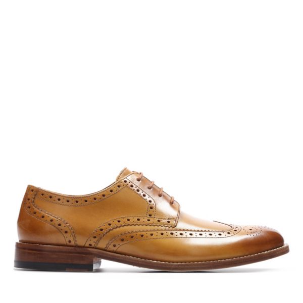 Clarks Mens James Wing Brogues Brown | USA-5396420